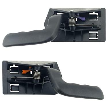 Imagem de Novo conjunto de 2 maçanetas internas de substituição para passageiro + motorista (dianteiro ou traseiro) compatível com 99-06 Silverado/Sierra 07 Old 00-06 Suburban/Tahoe/Yukon/XL 02-06 Avalanche/Escalade/ESV/EXT