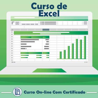 Imagem de Curso online em videoaula sobre Excel com Certificado + 2 brindes