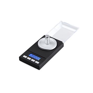 Imagem de balança eletrônica de precisão 0,001g balança de joias de alta precisão escala de mini quilates portátil experimento de ouro escala eletrônica de grama