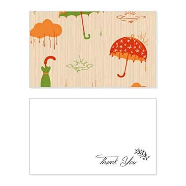 Imagem de Guarda-chuva nuvem chuva pingando clima cartão de agradecimento aniversário aniversário comemoração casamento agradecimento