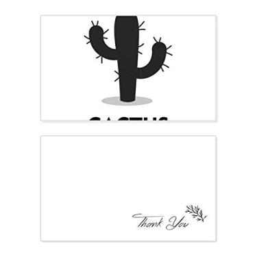Imagem de Contorno de suculentas de planta verde cacto, cartão de agradecimento, papel de aniversário, agradecimento de casamento