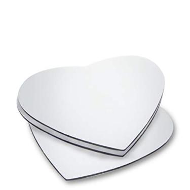 Imagem de 10 Mouse Pads EVA Coração 19x19 cm Sublimação