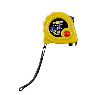 Imagem de Chevrolet Trena 3Mx16Mm Ima Cx Plastc Gm Trena 3Mx16Mm Ima Cx Plastc Gm Preto Com Amarelo.