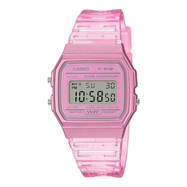 Imagem de Relógio Casio Digital F-91WS-4DF Rosa