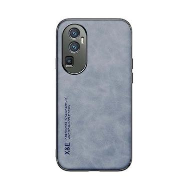 Imagem de Kepuch Silklike Capa para Oppo Reno 10 Pro - Case Placa de Metal Embutida para Oppo Reno 10 Pro - Azul