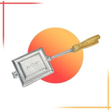 Imagem de Forma Para Bauru E Misto Quente Queijo Quente De Aluminio Sanduicheira De Fogão Tostex  Assadeira Rapida Chapa