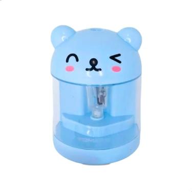 Imagem de Apontador De Lápis Elétrico Ursinho Prático e Seguro (Azul)