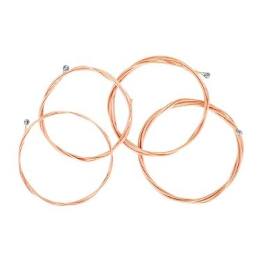 Imagem de Vaveren 4 pçs cordas de baixo substituição cordas baixo acústico durável diy cobre ferida para baixo acústico instrumento musical acessórios