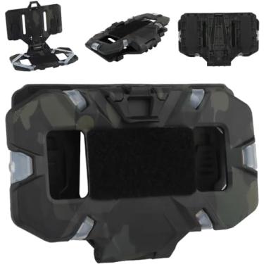Imagem de Suporte tático do telefone do colete, montagem universal do telefone do portador da placa da placa do telefone celular da caixa para o tamanho 8.89cmx17.15cm da tela, bcp