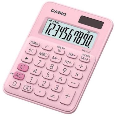 Imagem de Calculadora Casio De Mesa Mini 10 Digitos Rosa Claro