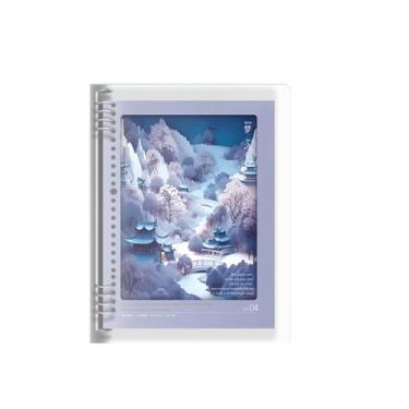 Imagem de Caderno B5 de folhas soltas de grade não engasgada removível com núcleo de substituição - Dream Valley roxo B5/quadrado