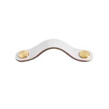 Imagem de Puxadores de gaveta para armário, móveis de cozinha, para maçaneta de armário, porta, gaveta, móveis de cozinha, latão, leite branco, 96