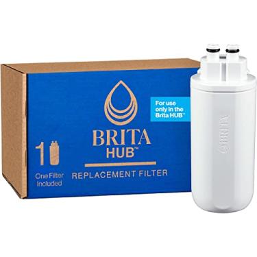 Imagem de Brita Filtro de água de substituição para cubo, alternativa a garrafas de água de plástico, use com o dispositivo de filtragem de água de balcão potente instantâneo Brita Hub