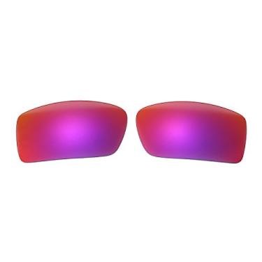 Imagem de NicelyFit Lentes de reposição polarizadas para óculos de sol Oakley Gascan (Midnight Sun Mirror), Espelho Midnight Sun, Gascan