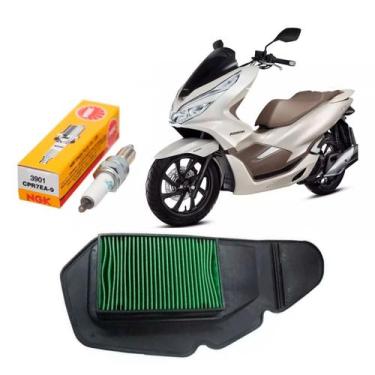 Imagem de Kit Filtro De Ar E Vela Ngk Para Honda Pcx 150 Até 2018