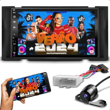 Imagem de Kit Som carro Central Multimidia Mp5 2 Din 7 Polegadas Touch Espelha A