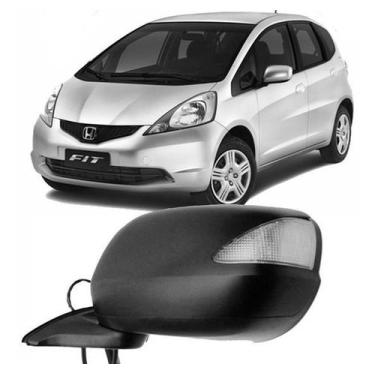 Imagem de Retrovisor Honda New Fit 2009 2010 2011 2013 C Pisca - SBC Peças, Dire