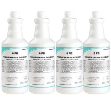 Imagem de Kit 4 Facilitador Passar Roupa Concentrado Finisherfresh Bouquet 1l Sp
