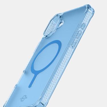 Imagem de Itskins HYBRYD R // Capa protetora magnética fosca de vapor para iPhone 16, compatível com MagSafe, capa fina militar à prova de choque, capa híbrida fina - azul claro