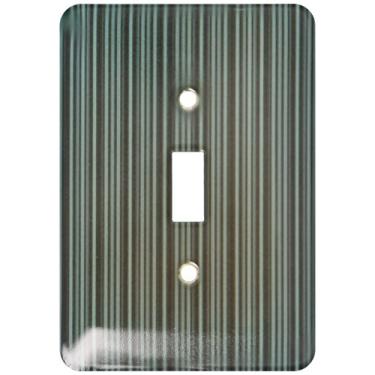 Imagem de 3dRose lsp_111646_1 interruptor de botão único com listras verticais turquesa clara e escura, multicolorido