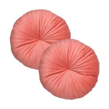 Imagem de 2 Almofadas Redondas Rendy em Veludo 40 cm Várias Cores - Díspar Desig