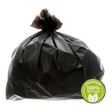 Imagem de Saco De Lixo Preto 100 Litros 0,035mm 100un - HIGIPACK