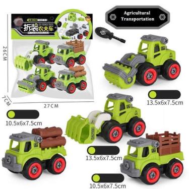 Imagem de Kit Coleção De Maquinas Agrícolas Monta e Desmonta - Toy King