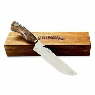 Imagem de Faca Churrasco Patron 8P Inox 3mm Cabo Resina c/caixa personalizada
