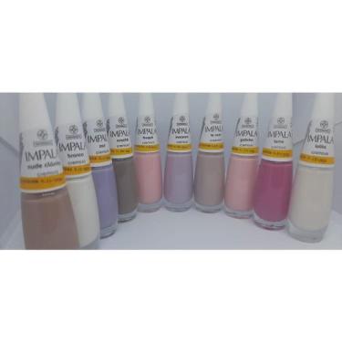 Imagem de Kit c/ 10 Esmaltes Impala Tons Claros Mais Vendidos.