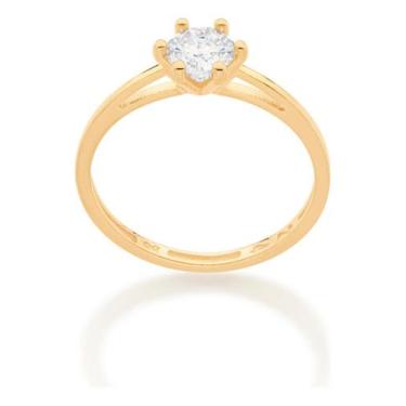 Imagem de Anel Solitário Composto Por 1 Zircônia De 512951 - Rommanel, Branco, 1