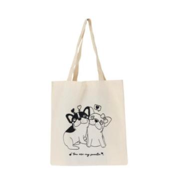 Imagem de Bolsa Ecobag  100% algodão Estampa LOVE DOGS - CARIOCA MAIS
