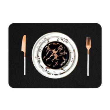 Imagem de 10 Jogo Americano COURO  Impermeável Limpa Facil para MESA - GENERTOY,