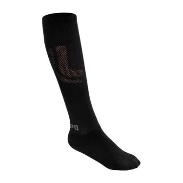 Imagem de Meia Lupo KM Futebol  Infantil, Ls preto, 25/28