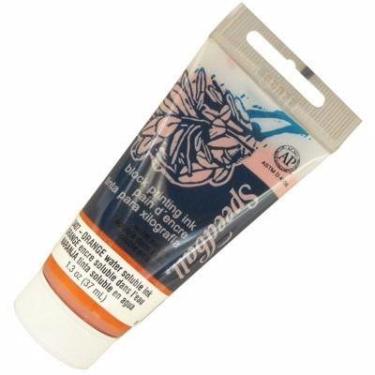 Imagem de Tinta Para Xilogravura Base Água Speedball Laranja 37ml, Tinta Para Xi