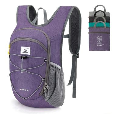 Imagem de Mochila de caminhada SKYSPER 15L, leve, embalável, roxa