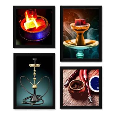 Imagem de Generico - Kit 4 Quadros Decoração Tabacaria Loja Narguilés