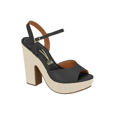 Imagem de Sandália Anabela Meia Pata Vizzano (Preto, BR, Adulto, Numérico, 36)