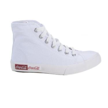 Imagem de Tênis Coca Cola Blend Basic Hi Feminino Casual Branco, 37