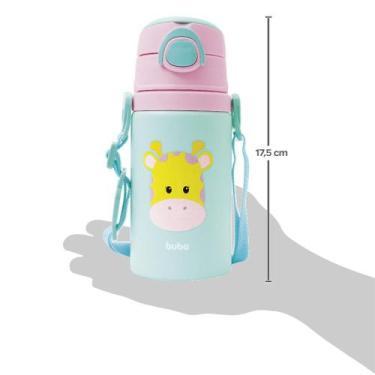 Imagem de Garrafinha De Alumínio Canudo Animal Fun 400ml Buba - Moas Industria e