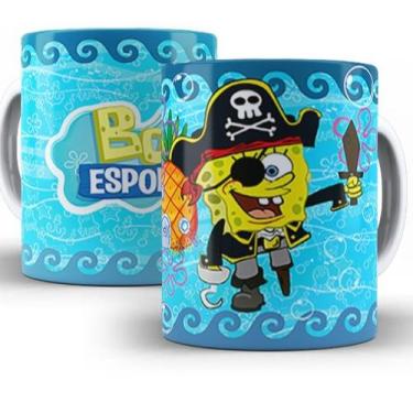Imagem de Caneca Xicara Personalizada Bob Esponja - X-Colour, 4