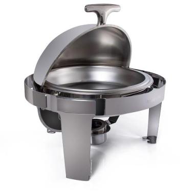 Imagem de Rechaud Redondo Aço Inox Premium Basculante Gourmet Mix