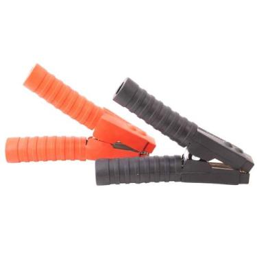 Imagem de Garra Jacare 600A Preta/Vermelha p/ Cabo Bateria - 000021, 1 Par