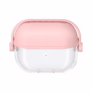 Imagem de LJFLYXRI Capa compatível com Galaxy Buds3 e Buds3 Pro, com trava de segurança, capa de silicone de TPU macio – Design ergonômico para mulheres (rosa)