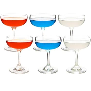 Imagem de YANGNAY Conjunto de 6 taças de champanhe Coupe com haste curta, taças de martini - 200 ml