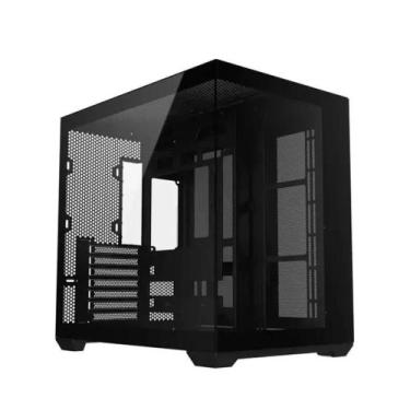 Imagem de Gabinete Atlas Dark Pro Cube Vidro Argb Liketec