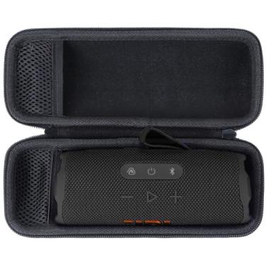 Imagem de Lebakort Capa rígida compatível com alto-falante sem fio Bluetooth portátil à prova d'água Flip 6 Flip 5 Flip 4 (capa preta)