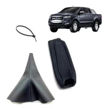 Imagem de Coifa Câmbio Manual E Capa Alavanca Freio De Mão Ranger xls 2017 2018 