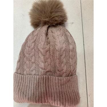 Imagem de Touca Feminina Inverno Toca Forrada Com Pompom De Pelúcia adulto - oem