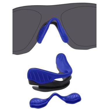 Imagem de BLAZERBUCK Almofadas de nariz de substituição para óculos de sol Oakley EV Zero Series - Azul