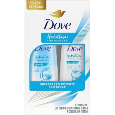Imagem de Kit Dove Hidratacao Shampoo 400ml Condicionador 200ml